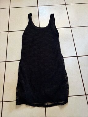 Mudd Black Lace Sleeveless Shift Dress
